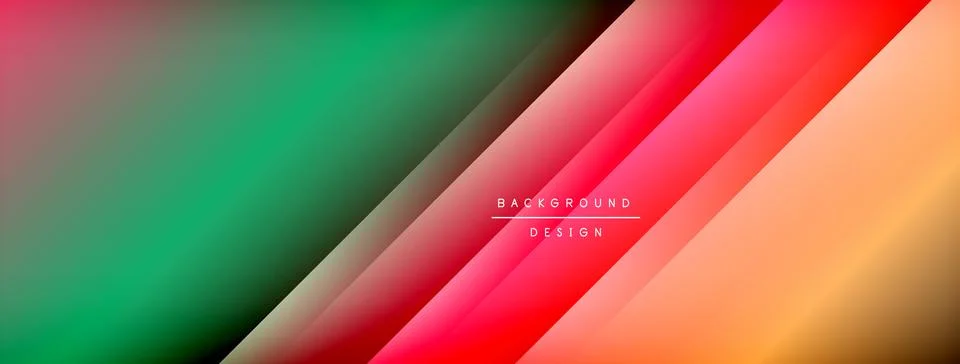 Dynamic shadow lines with gradient colors geometric background 스톡 일러스트