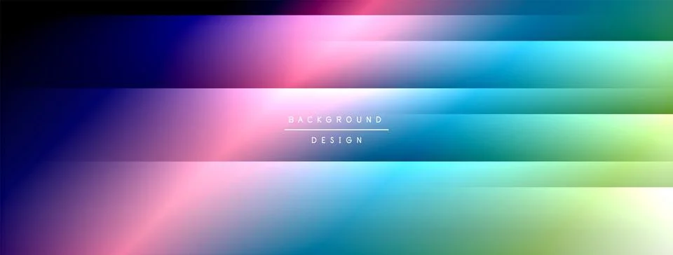 Dynamic shadow lines with gradient colors geometric background Stock Illustration