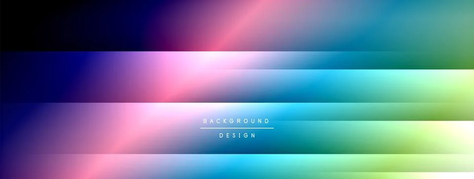 Dynamic shadow lines with gradient colors geometric background Illustrazione stock