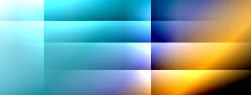 Dynamic shadow lines with gradient colors geometric background Stock Illustration