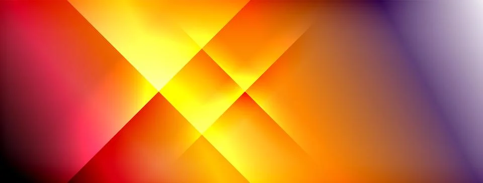 Dynamic shadow lines with gradient colors geometric background Stock Illustration