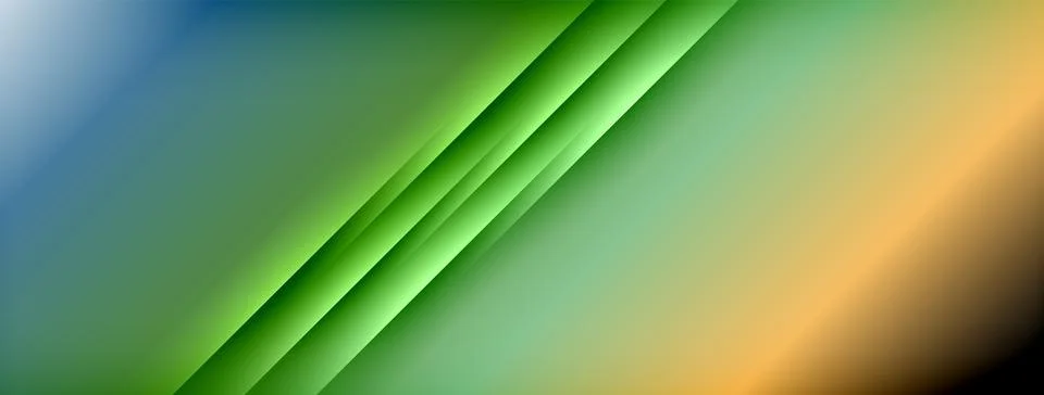 Dynamic shadow lines with gradient colors geometric background Stock Illustration