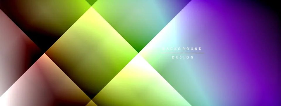 Dynamic shadow lines with gradient colors geometric background Stock Illustration