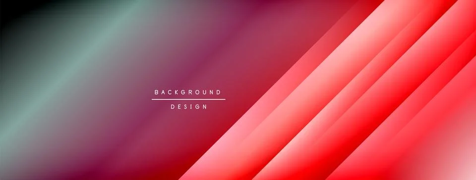Dynamic shadow lines with gradient colors geometric background Illustrazione stock