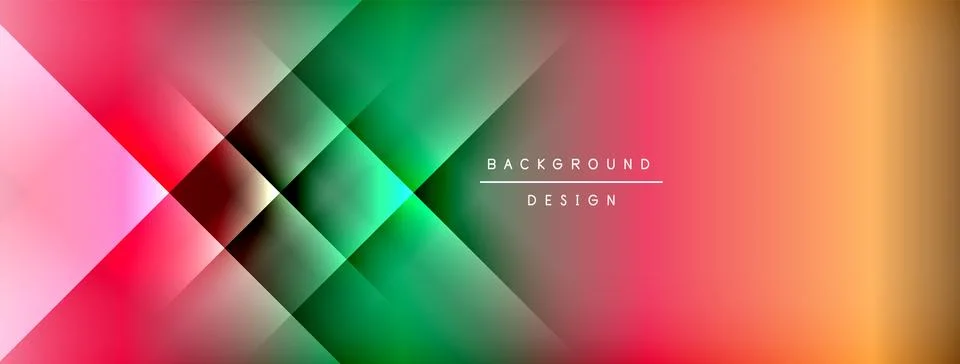 Dynamic shadow lines with gradient colors geometric background 스톡 일러스트
