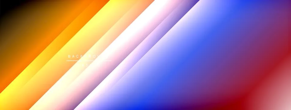 Dynamic shadow lines with gradient colors geometric background Illustrazione stock