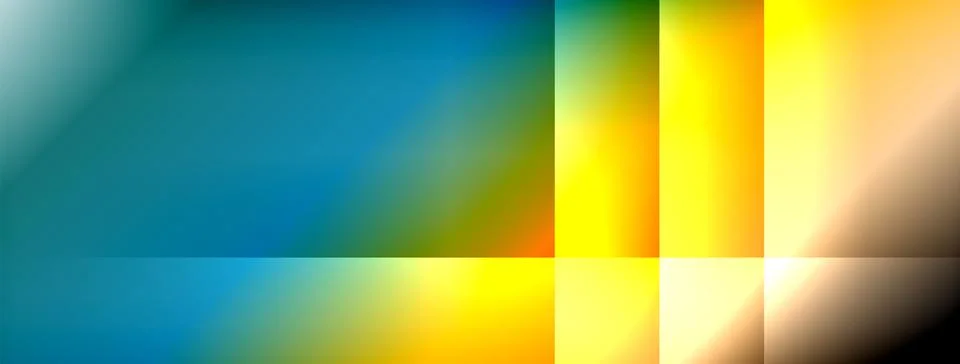 Dynamic shadow lines with gradient colors geometric background Stock Illustration