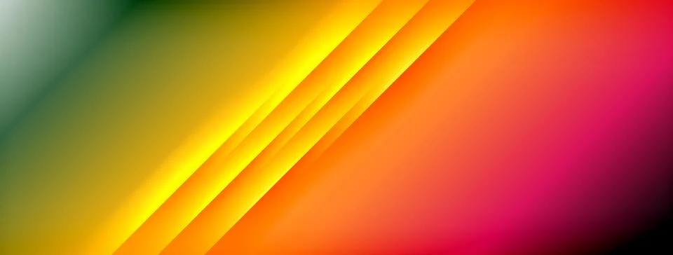 Dynamic shadow lines with gradient colors geometric background Stock Illustration