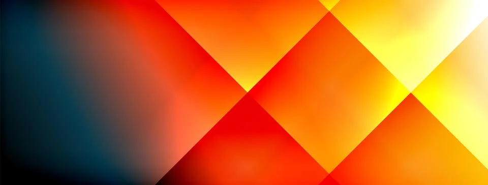 Dynamic shadow lines with gradient colors geometric background Illustrazione stock