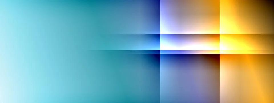 Dynamic shadow lines with gradient colors geometric background Stock Illustration