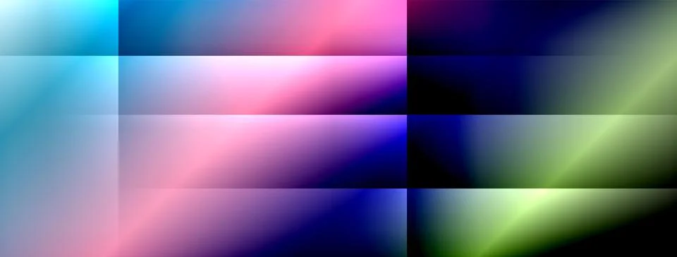 Dynamic shadow lines with gradient colors geometric background Illustrazione stock