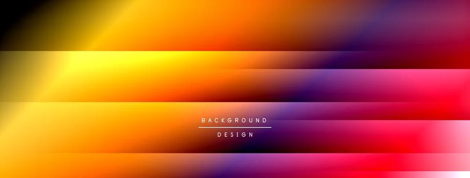 Dynamic shadow lines with gradient colors geometric background Illustrazione stock