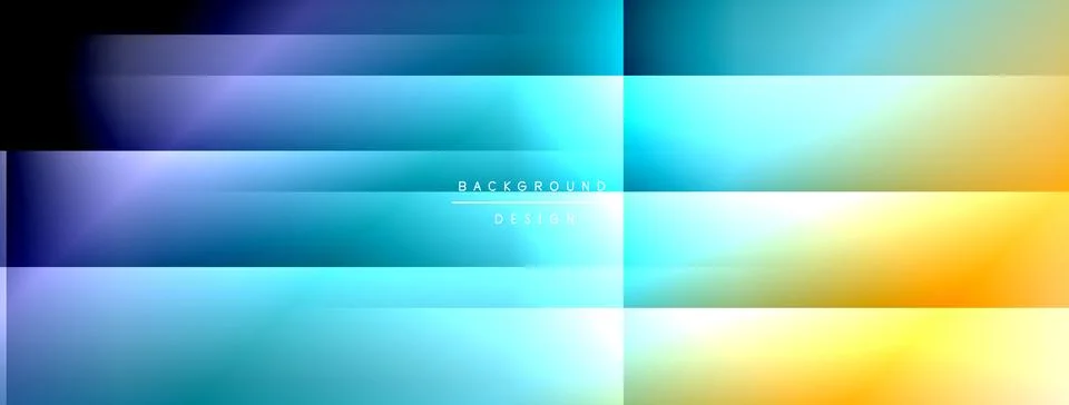 Dynamic shadow lines with gradient colors geometric background Illustrazione stock