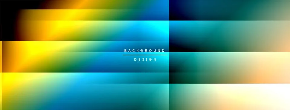 Dynamic shadow lines with gradient colors geometric background Stock Illustration