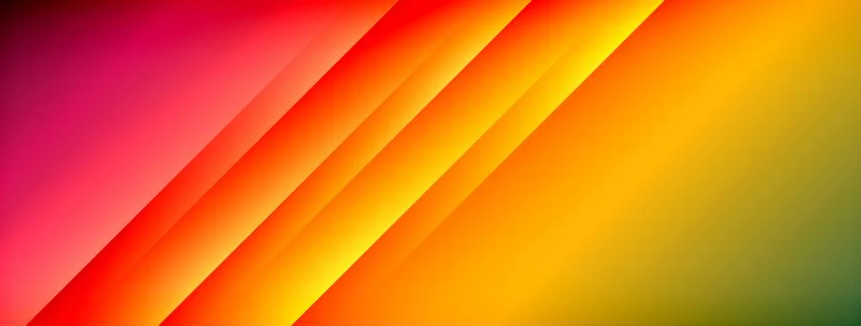 Dynamic shadow lines with gradient colors geometric background Stock Illustration