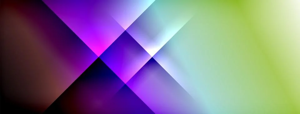 Dynamic shadow lines with gradient colors geometric background Illustrazione stock