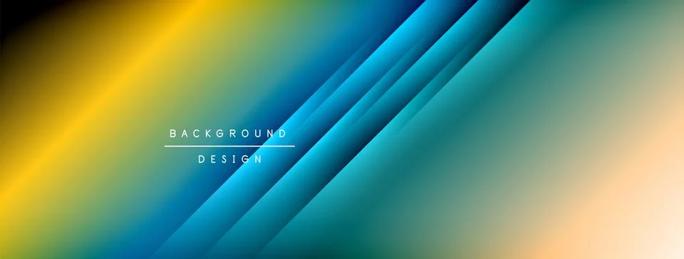 Dynamic shadow lines with gradient colors geometric background イラスト素材