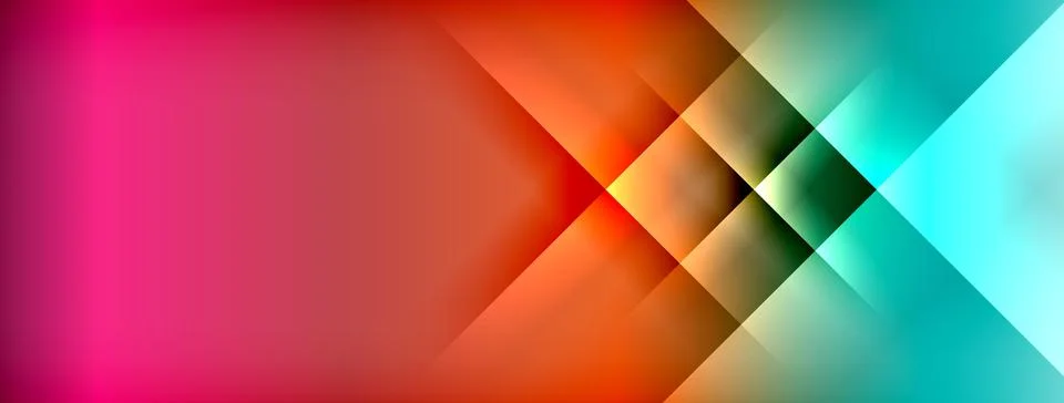 Dynamic shadow lines with gradient colors geometric background イラスト素材