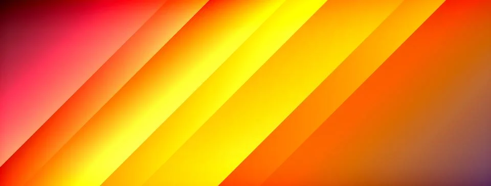 Dynamic shadow lines with gradient colors geometric background Illustrazione stock