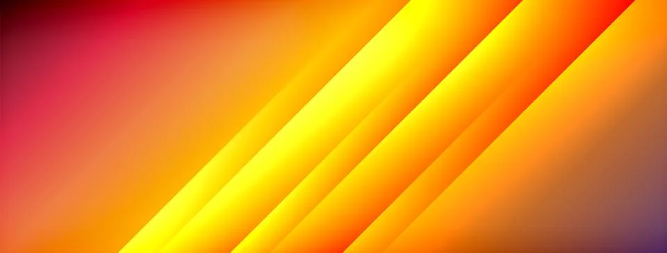 Dynamic shadow lines with gradient colors geometric background Illustrazione stock