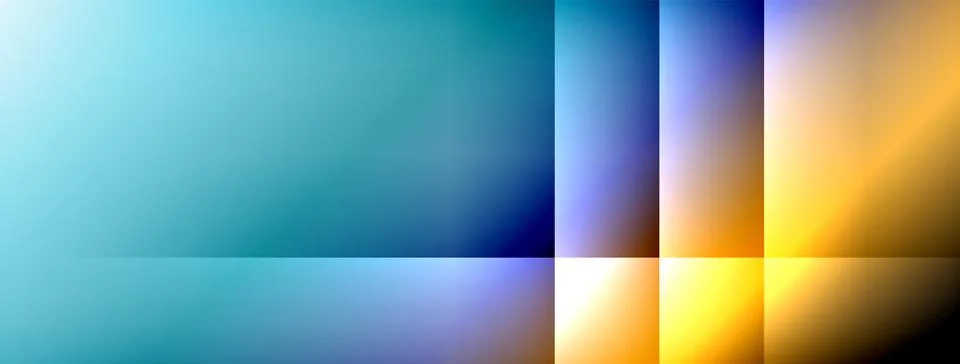 Dynamic shadow lines with gradient colors geometric background Stock Illustration