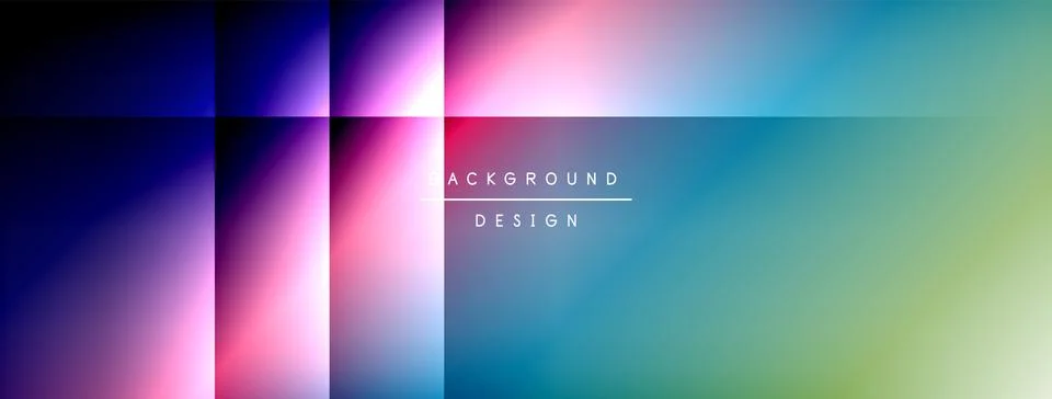 Dynamic shadow lines with gradient colors geometric background Stock Illustration