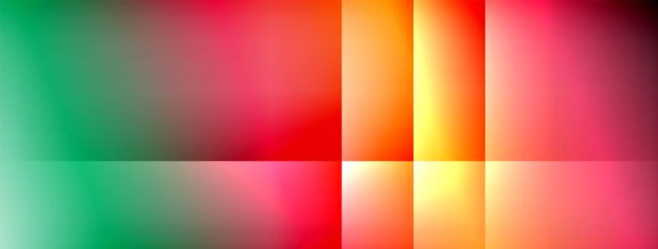Dynamic shadow lines with gradient colors geometric background Stock Illustration