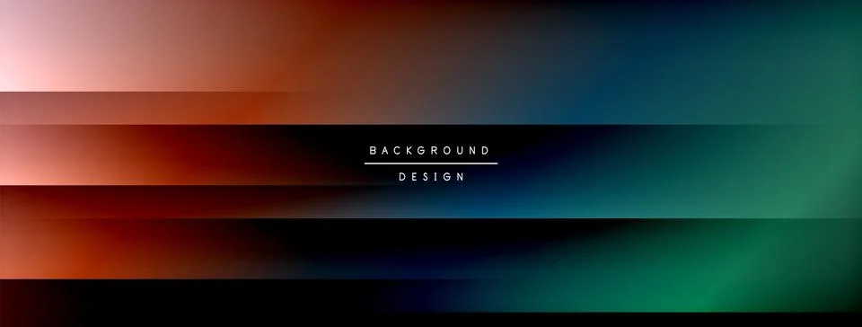 Dynamic shadow lines with gradient colors geometric background Stock Illustration