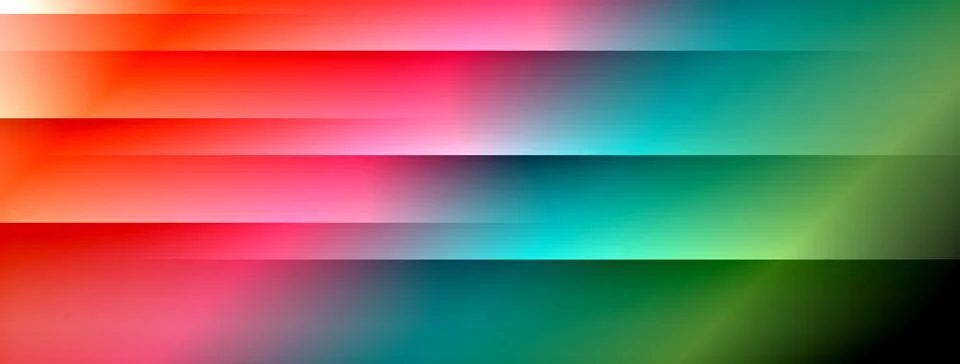 Dynamic shadow lines with gradient colors geometric background Stock Illustration