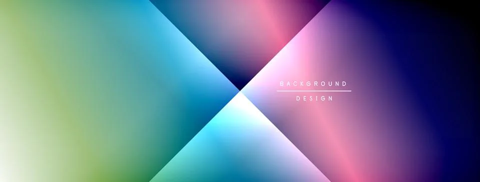 Dynamic shadow lines with gradient colors geometric background Stock Illustration