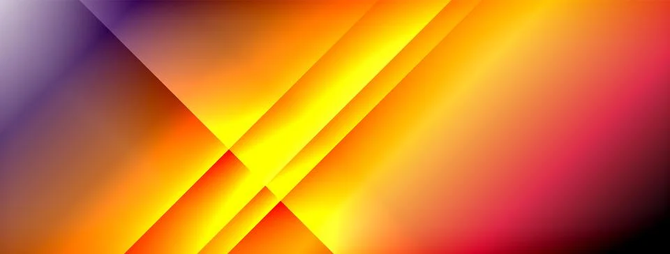 Dynamic shadow lines with gradient colors geometric background 스톡 일러스트