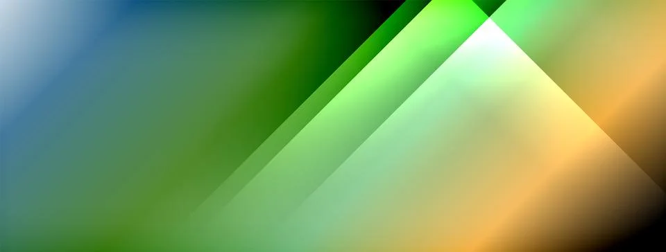 Dynamic shadow lines with gradient colors geometric background Illustrazione stock