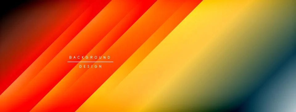 Dynamic shadow lines with gradient colors geometric background イラスト素材
