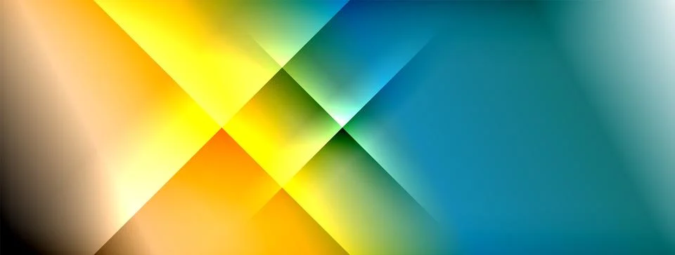 Dynamic shadow lines with gradient colors geometric background イラスト素材