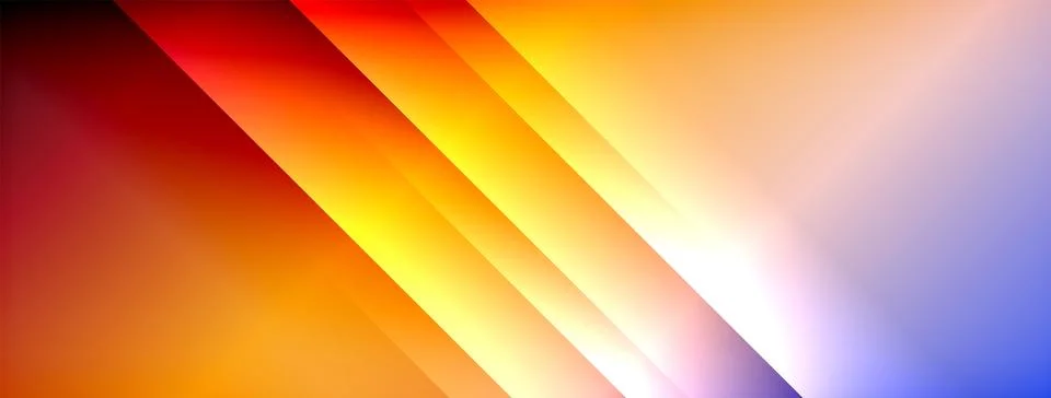 Dynamic shadow lines with gradient colors geometric background Illustrazione stock