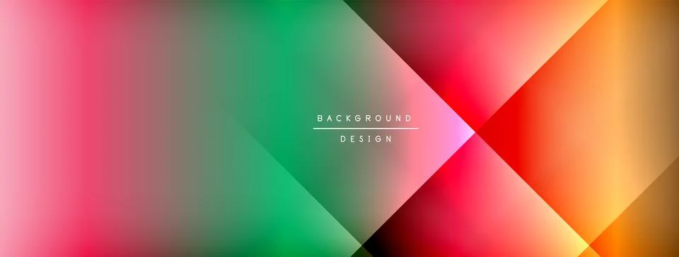 Dynamic shadow lines with gradient colors geometric background Illustrazione stock