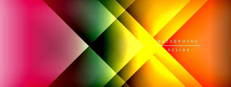 Dynamic shadow lines with gradient colors geometric background イラスト素材
