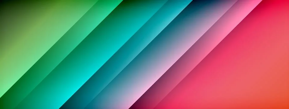 Dynamic shadow lines with gradient colors geometric background イラスト素材