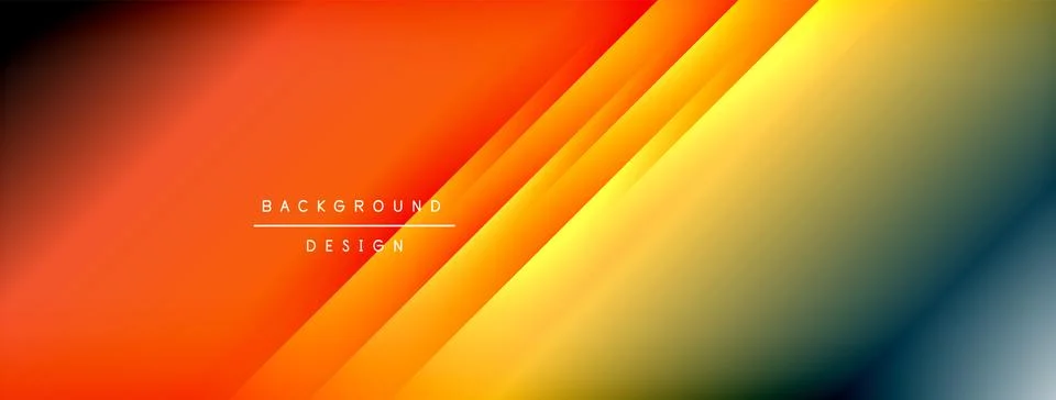 Dynamic shadow lines with gradient colors geometric background イラスト素材