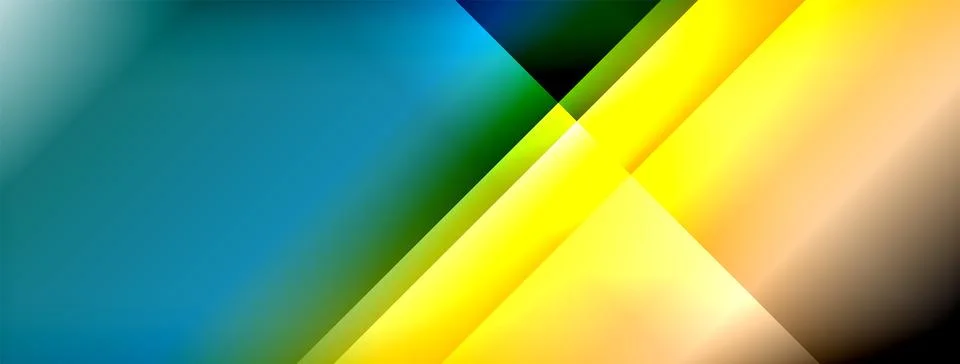 Dynamic shadow lines with gradient colors geometric background イラスト素材