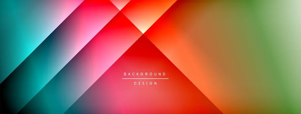 Dynamic shadow lines with gradient colors geometric background イラスト素材