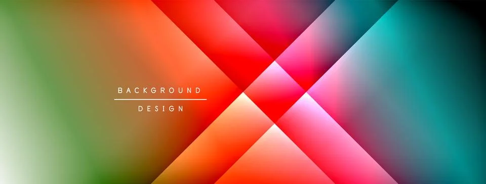 Dynamic shadow lines with gradient colors geometric background イラスト素材