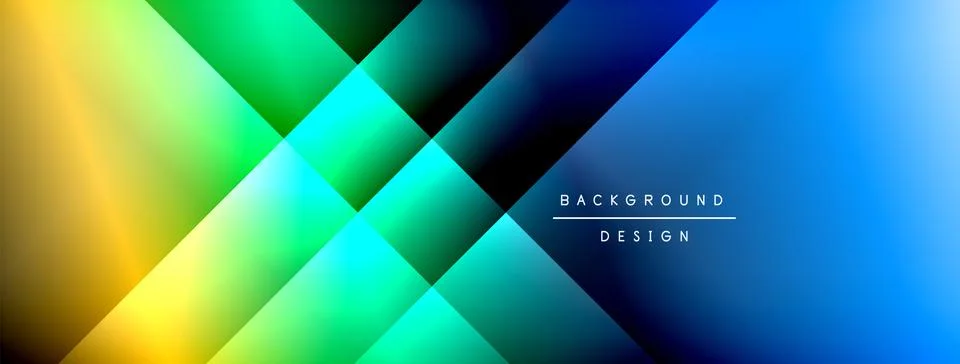 Dynamic shadow lines with gradient colors geometric background イラスト素材