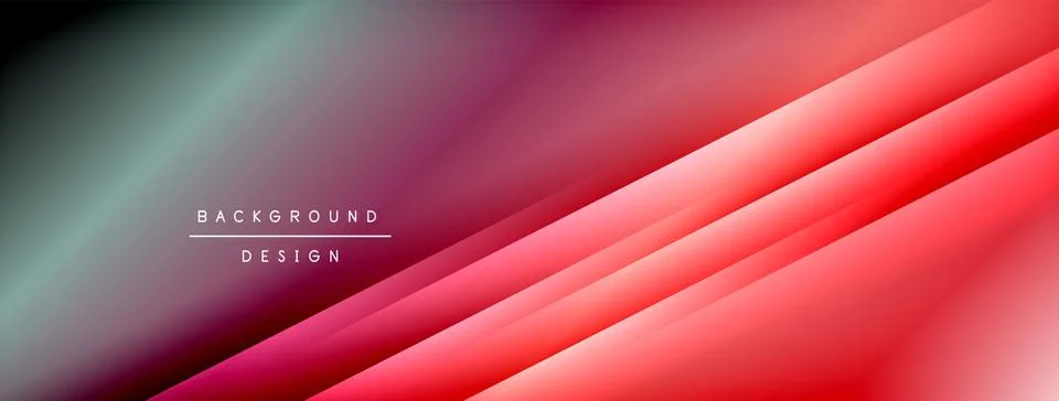 Dynamic shadow lines with gradient colors geometric background 스톡 일러스트