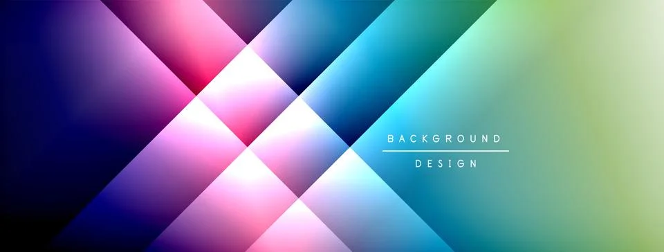 Dynamic shadow lines with gradient colors geometric background 스톡 일러스트