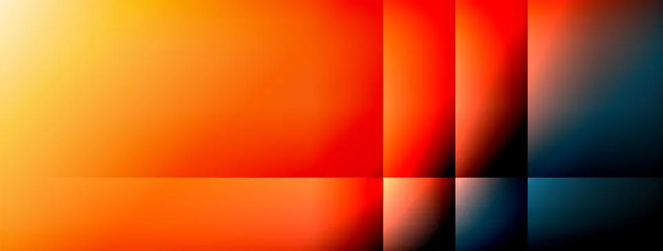 Dynamic shadow lines with gradient colors geometric background Stock Illustration