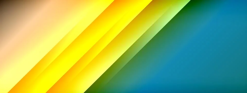 Dynamic shadow lines with gradient colors geometric background Stock Illustration