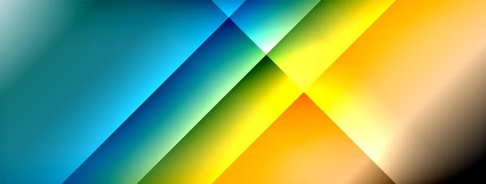 Dynamic shadow lines with gradient colors geometric background イラスト素材