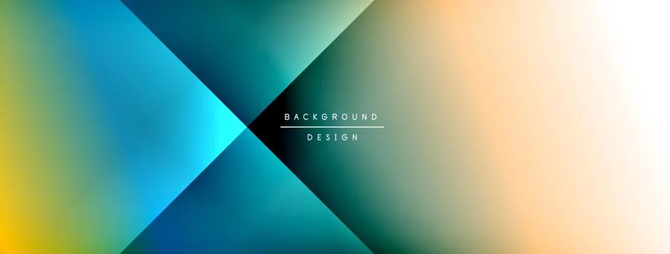 Dynamic shadow lines with gradient colors geometric background Illustrazione stock