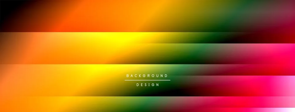 Dynamic shadow lines with gradient colors geometric background Illustrazione stock
